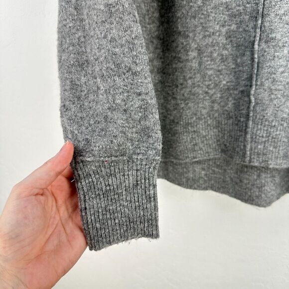 Lou & Grey Sweater Womens Small Gray‎ Crew Neck Long Sleeve Stretch Heather Cozy - Picture 4 of 8